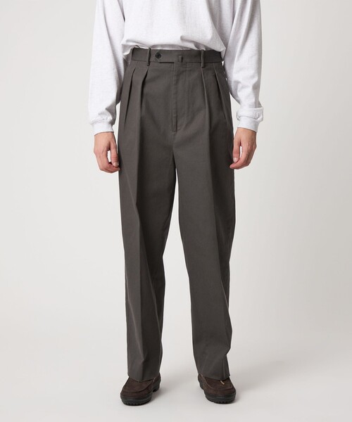 セール】＜Steven Alan＞ ドリル インツープリーツ ドレス トラウザー