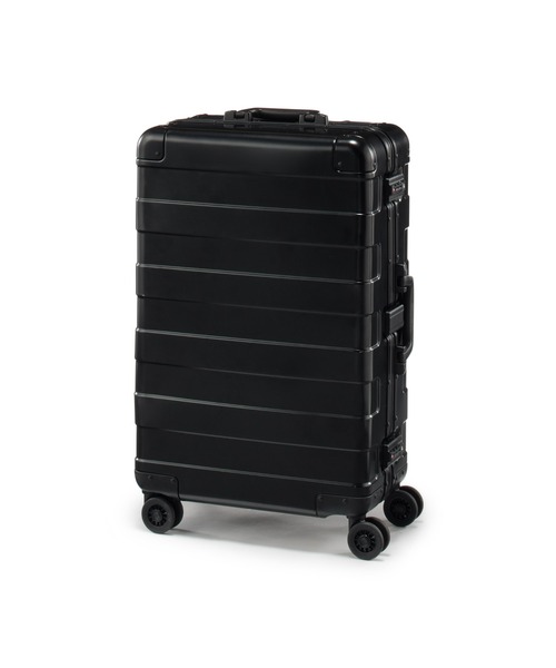 MUJI Labo〕アルミハードキャリーケース60リットル（黒）（スーツ