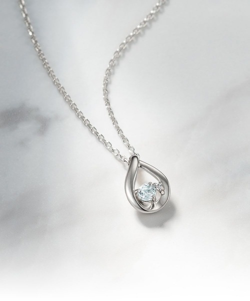 エターナルシルバー しずく ネックレス（ネックレス）｜4℃（ヨンドシー