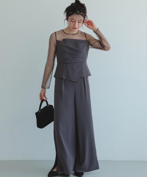 ラップドペプラムパンツドレス（パンツドレス）｜Dorry Doll（ドリー
