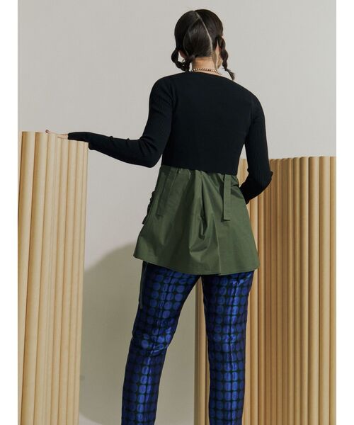 UN3D.（アンスリード）の「ウェーブラインギャザーキャミソール