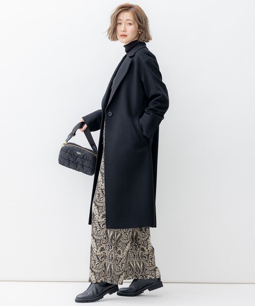 滝沢眞規子さん着用】ウールカシミヤビーバー チェスター コート