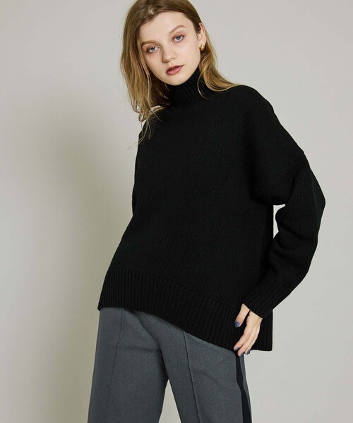 CINOH/チノ】《STUDIOUS別注》オーバーサイズハイネックニット