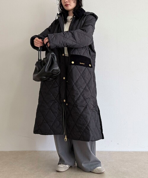 Barbourバブアー トレンチコート ロング オイルジャケット 黒 40