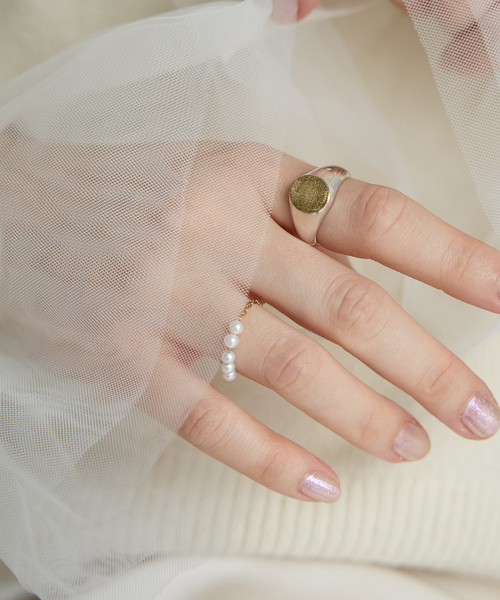 GIGI/ジジ 別注 PEARL CHAIN RING EX（リング）｜IENA（イエナ）の