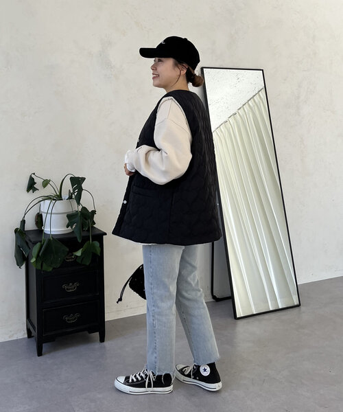 prose verse（プロズヴェール）の「【MOMO】ボア×ハートキルティング