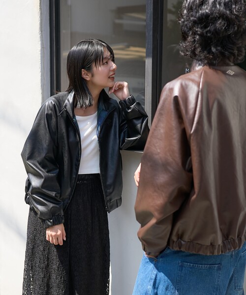 UMBRO × FREAK'S STORE/アンブロ 別注 LEATHERETTE STAND COLLAR