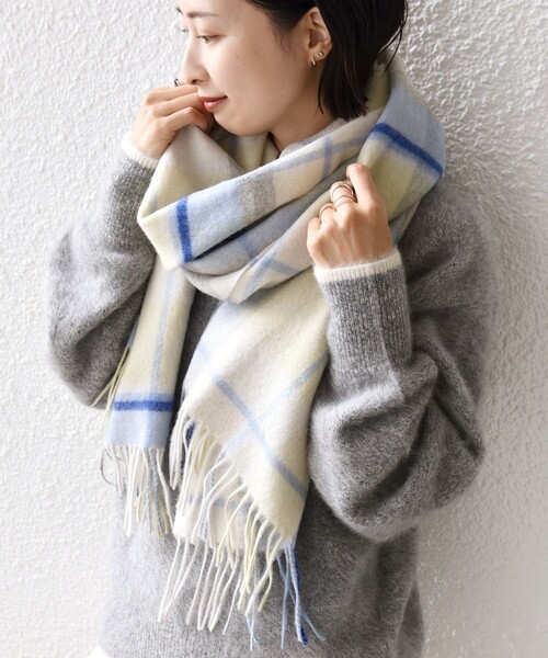 セール】ウール カシミヤ ウォッシャブル ストール（マフラー）｜SHIPS