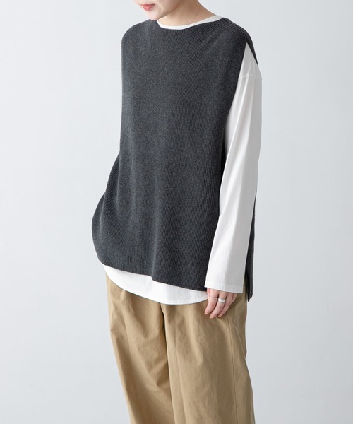 かぐれ（カグレ）の「ドライコットンニットベスト（ベスト）」 - WEAR