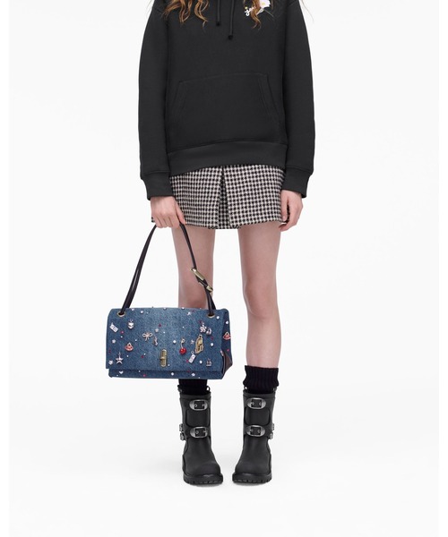 TRINKET CHARM DENIM LARGE DUAL BAG/ザ トリンケット チャーム デニム