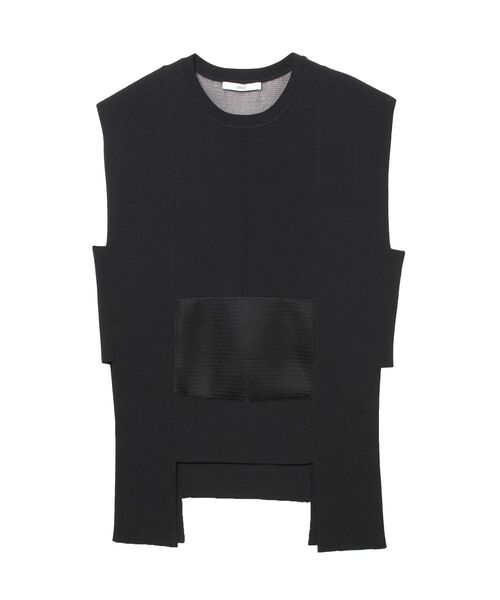 UN3D.（アンスリード）の「メッシュミックスニットベスト（ベスト