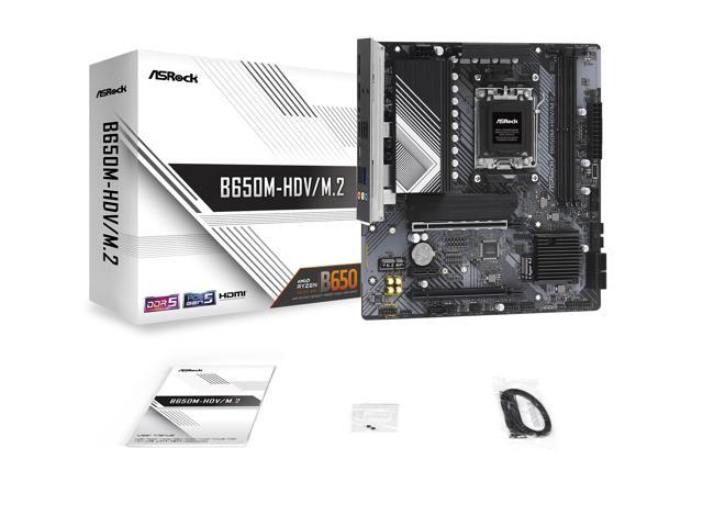 NeweggBusiness - ASRock B650M-HDV/M.2 Socket AM5 Ryzen 7000 Micro