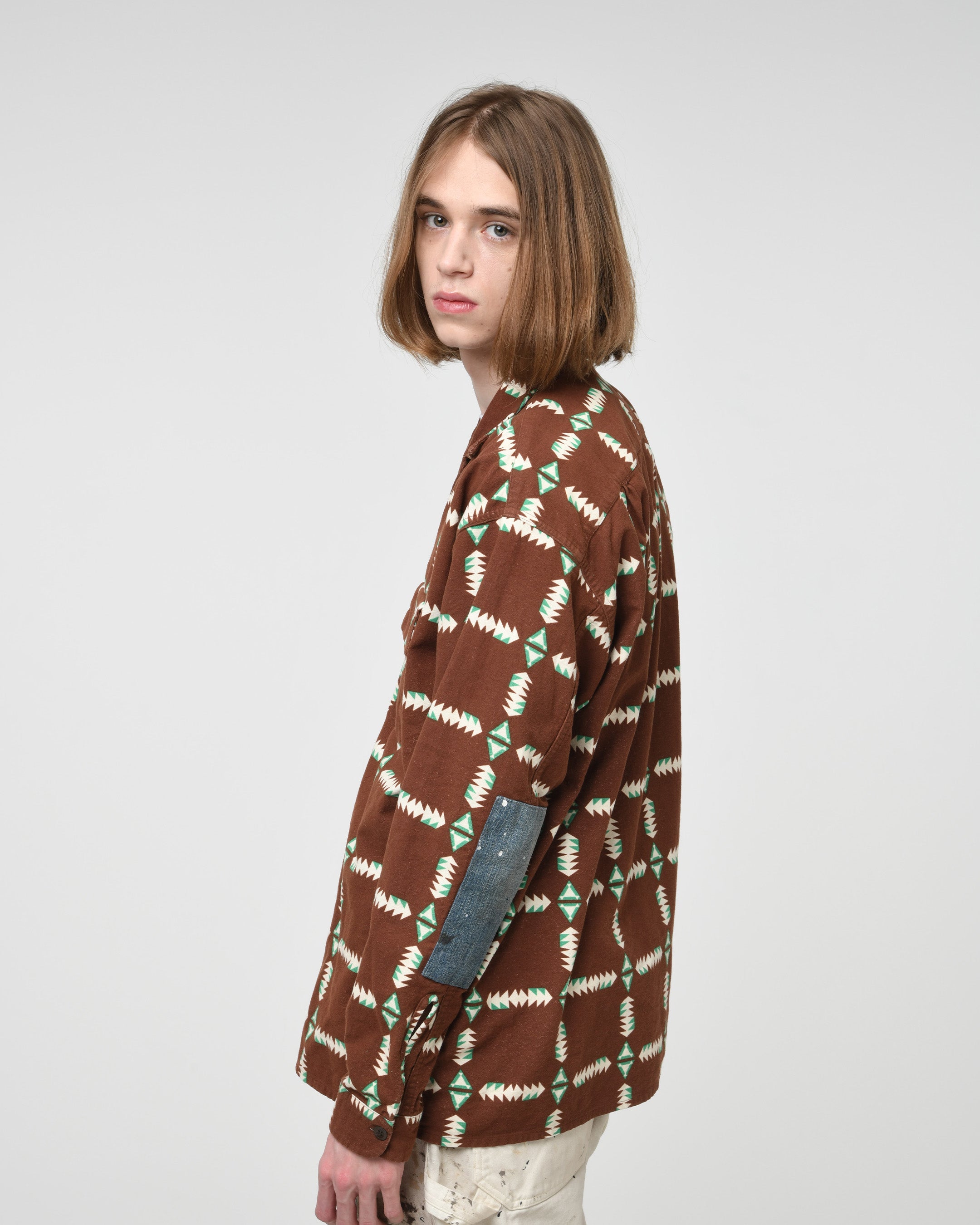 NAVAJO PRINT FLANNEL SHIRT AGED – C30 - BOW WOW, RECOGNIZE