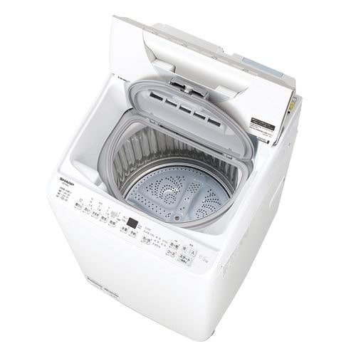 シャープ 洗濯乾燥機 洗濯6.5kg 乾燥3.5kg 幅56.5cm ステンレス穴なし