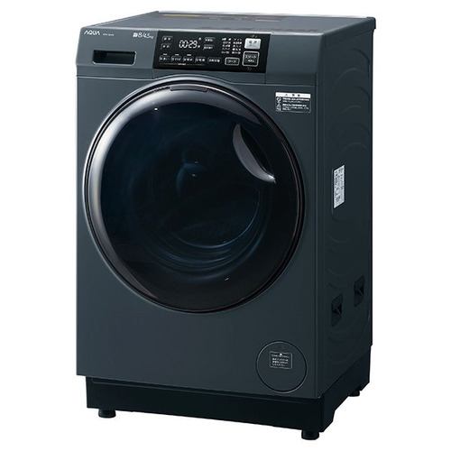 AQUA ドラム式洗濯機 左開き 洗濯8kg 乾燥4.5kg 幅59.5cm お湯洗い 除