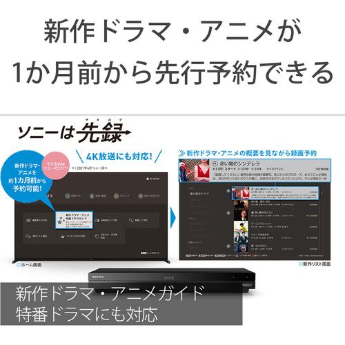 ソニー BDZ-FBT4100 4Kブルーレイレコーダー 4TB | ヤマダウェブコム