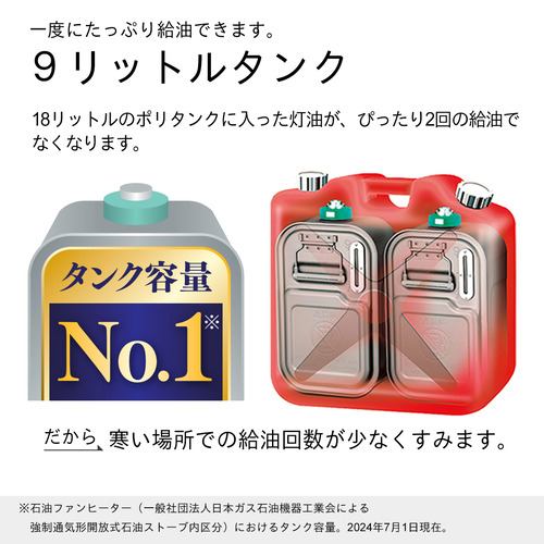 ダイニチ工業 FW-5725LS 石油ファンヒーター タンク容量 木造15畳