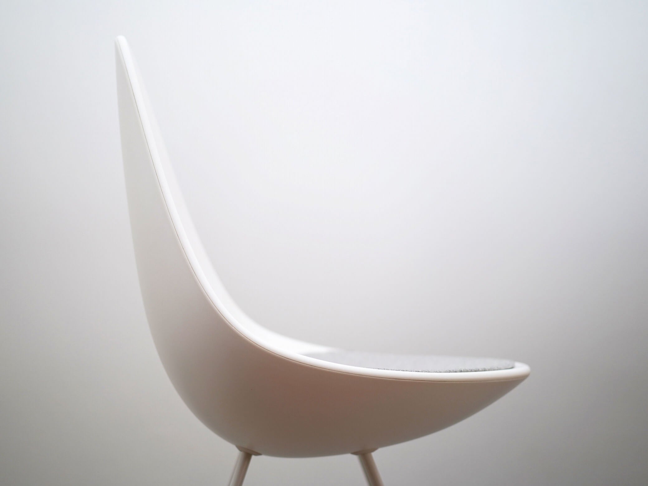 ドロップチェア 専用クッション付 ホワイト 白 フリッツ・ハンセン