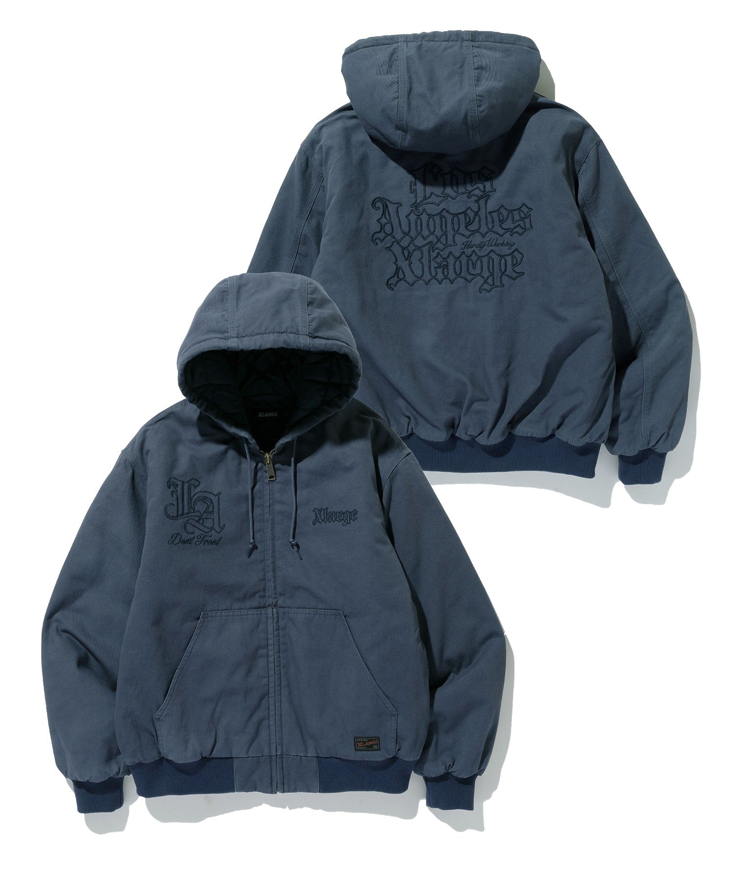 PATCHED OLD ENGLISH HOODED WORK JACKET – calif（カリフ）公式サイト