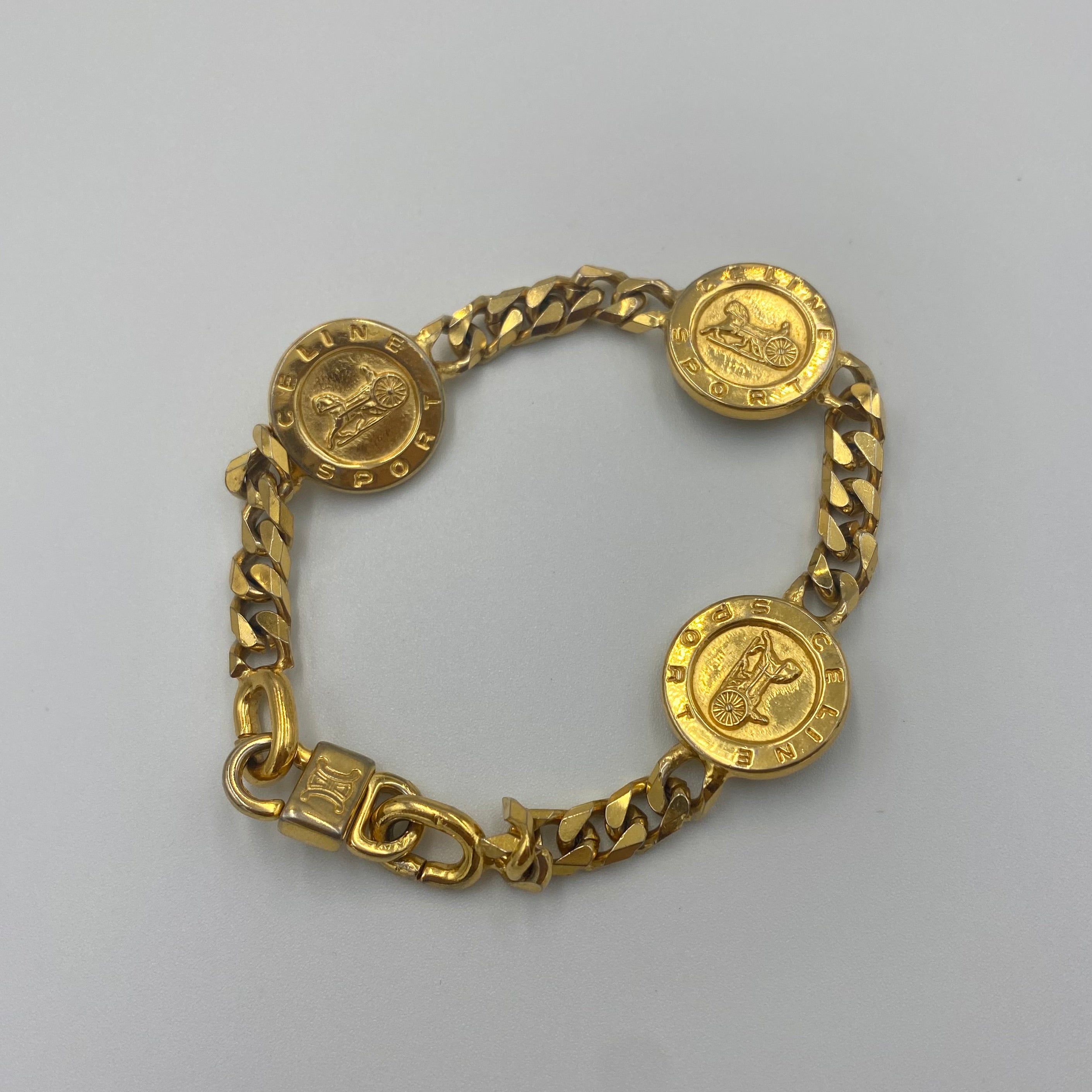 CELINE サルキー コインモチーフ 喜平 ブレスレット