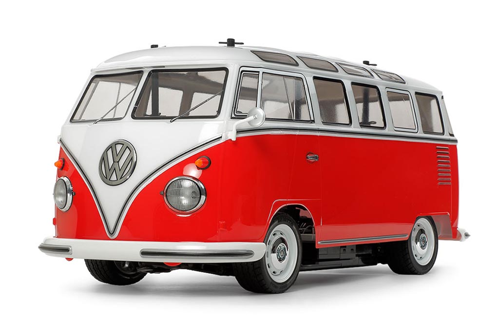 乗れる）VWバス ホビーラジコン 赤白 フォルクスワーゲンバス 乗れる