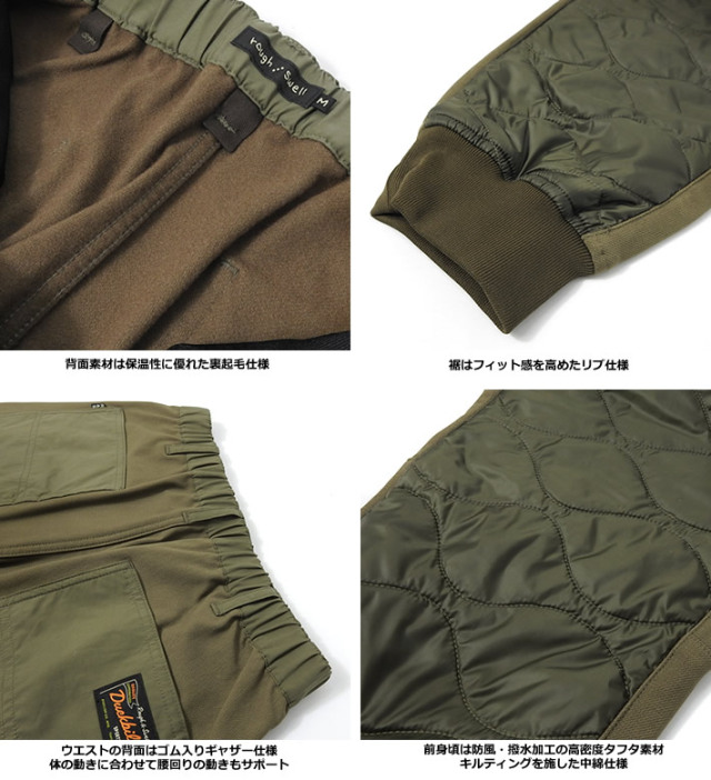 rough&swell［ラフアンドスウェル］SWELL PANTS/キルティングジョガー
