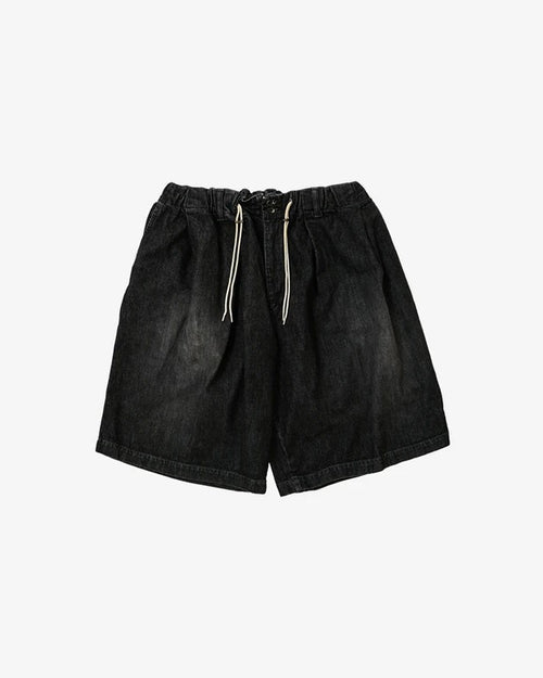 Sillage / circular short pants black stripe twill – CASDAY