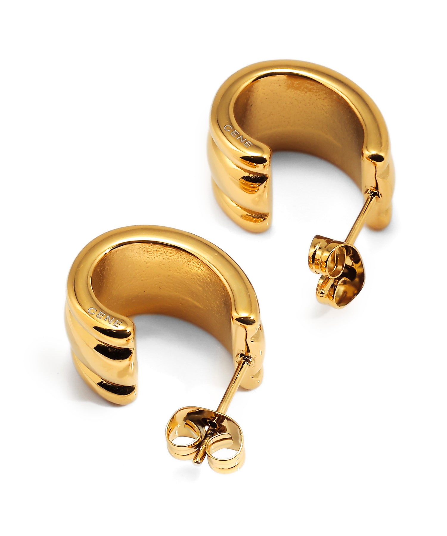 ゴールド]トリプルラインピアス