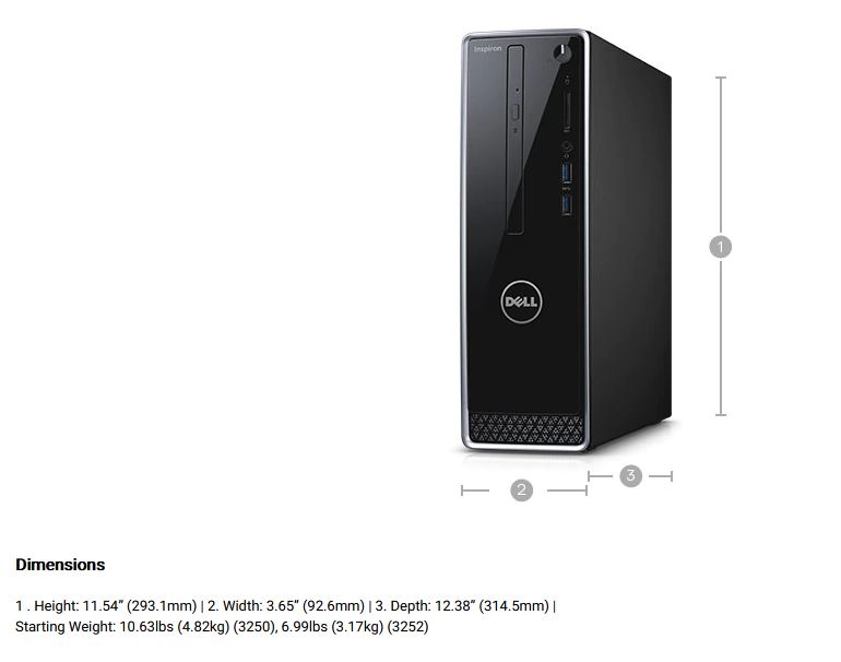 Dell Optiplex 3050 SFF i5-6500 3.20GHz 8GB 128GB SSD Win 10 Pro