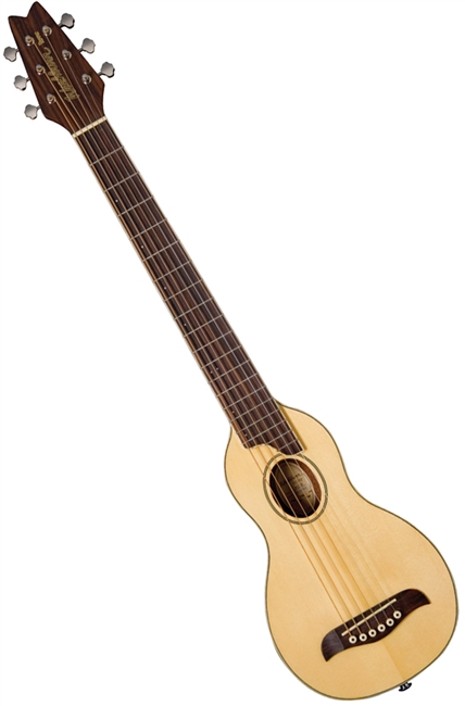 Washburn RO10 Rover Steel String Travel Guitar w/ Bag - Natural