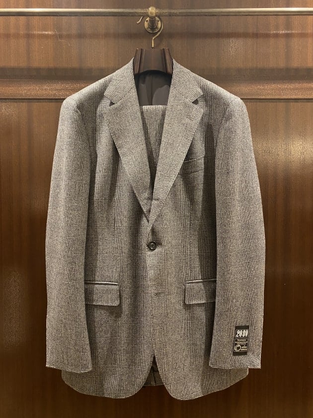 未使用級 光沢 バーズアイ フランネル ビームスエフ スーツ