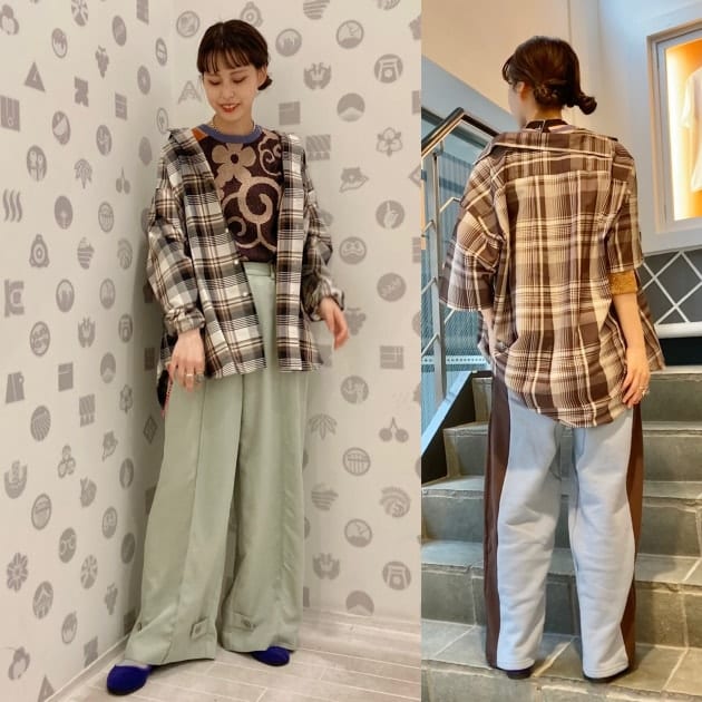 オススメチェックシャツ！！ブラウンばかり、、、BEAMS JAPAN ORIGINAL