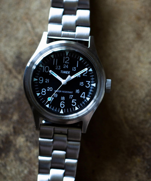 TIMEX＞ × ＜BEAMS＞ 別注 CAMPER STAINLESS STEEL 3針ウォッチ