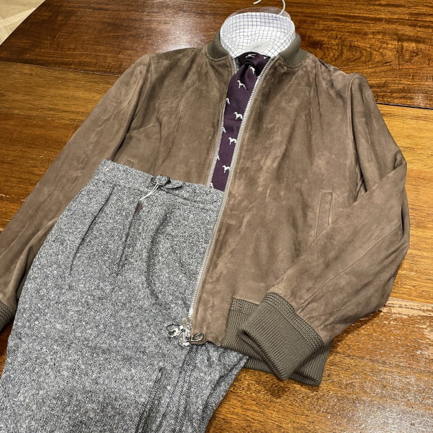 New OTARO様専用未使用イタリ製GTA×ビームスダークカーキ最高級毛