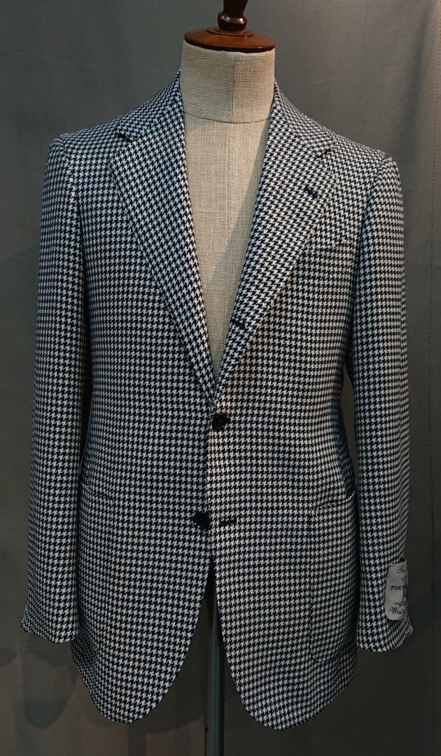 春夏、商品紹介 BEAMS F ハンドライン ハウンドトゥースジャケット編