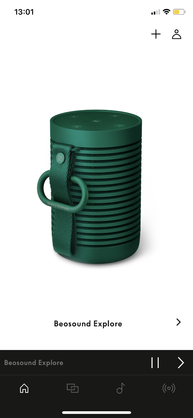 Bang & Olufsen＞のタフなポータブルスピーカー「Beosound Explore