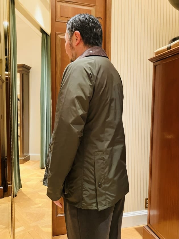 Barbour × BEAMS F / 別注 BEDALE CLASSIC FIT ポリエステル