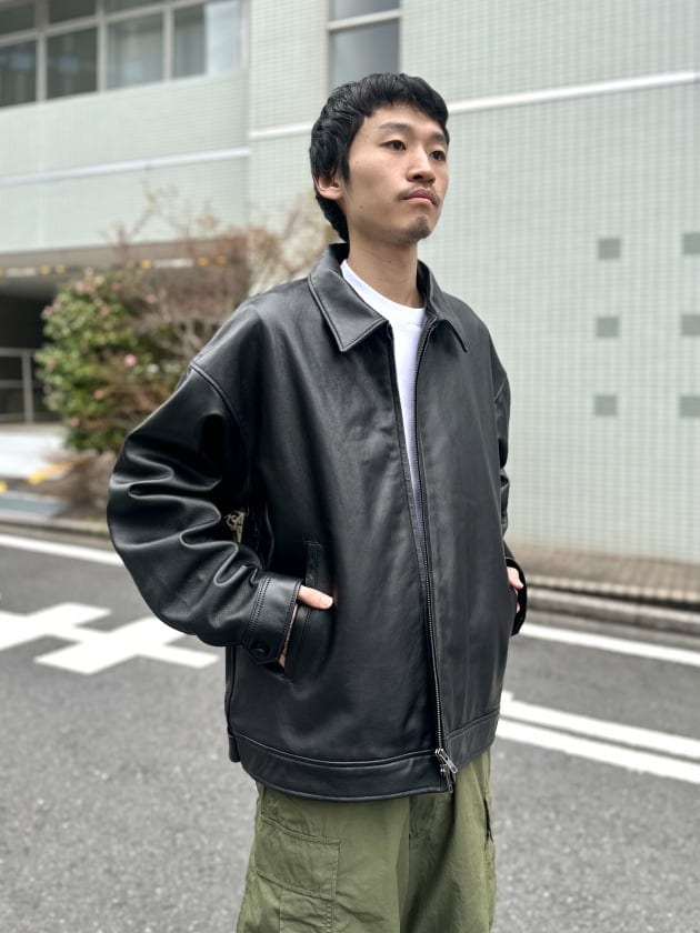 BEAMS シープ レザー ジャケット M BEAMS（ビームス）ワイドショート