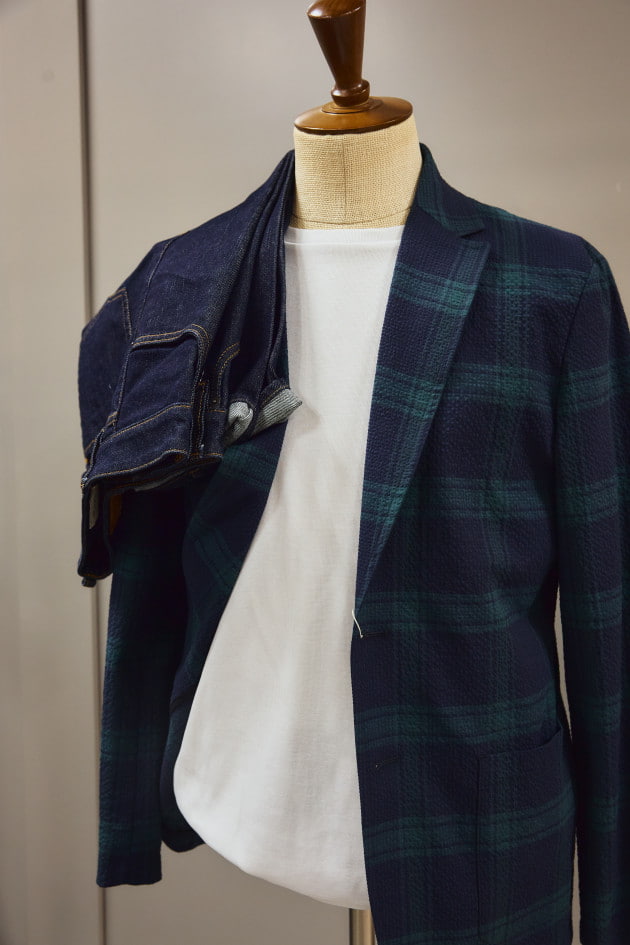 先見せエスエス〜〈T-JACKET〉ブラックウォッチ ジャケット〜｜Brilla