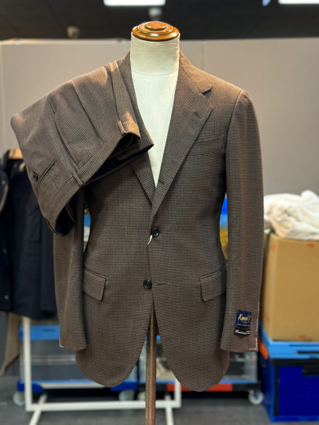 BEAMS F〉24AW ハンドラインモデル『ブラウンチェックスーツ