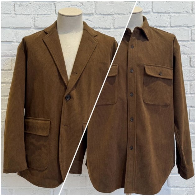 シャツorジャケット！？B:MING by BEAMSのコーデュロイセットアップ