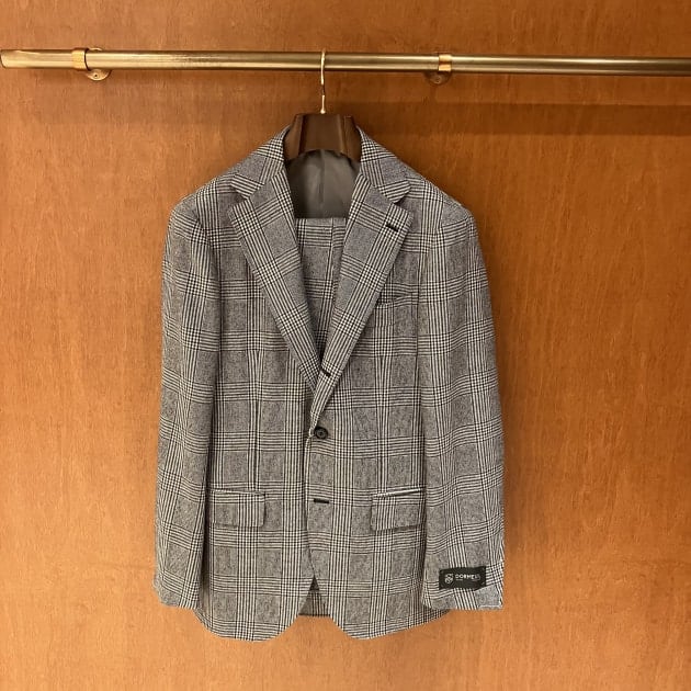 Brilla per il gusto＞ウールフランネル グランチェックスーツ