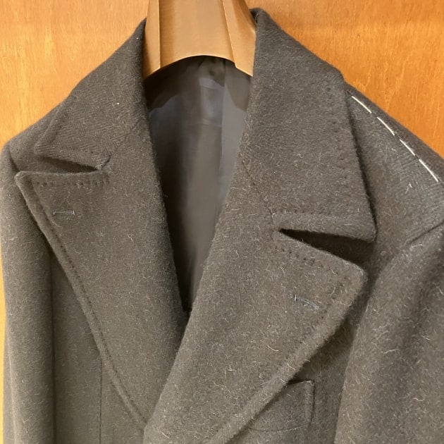 Brilla per il gusto＞アルパカ ヘリンボーンダブルブレストコート