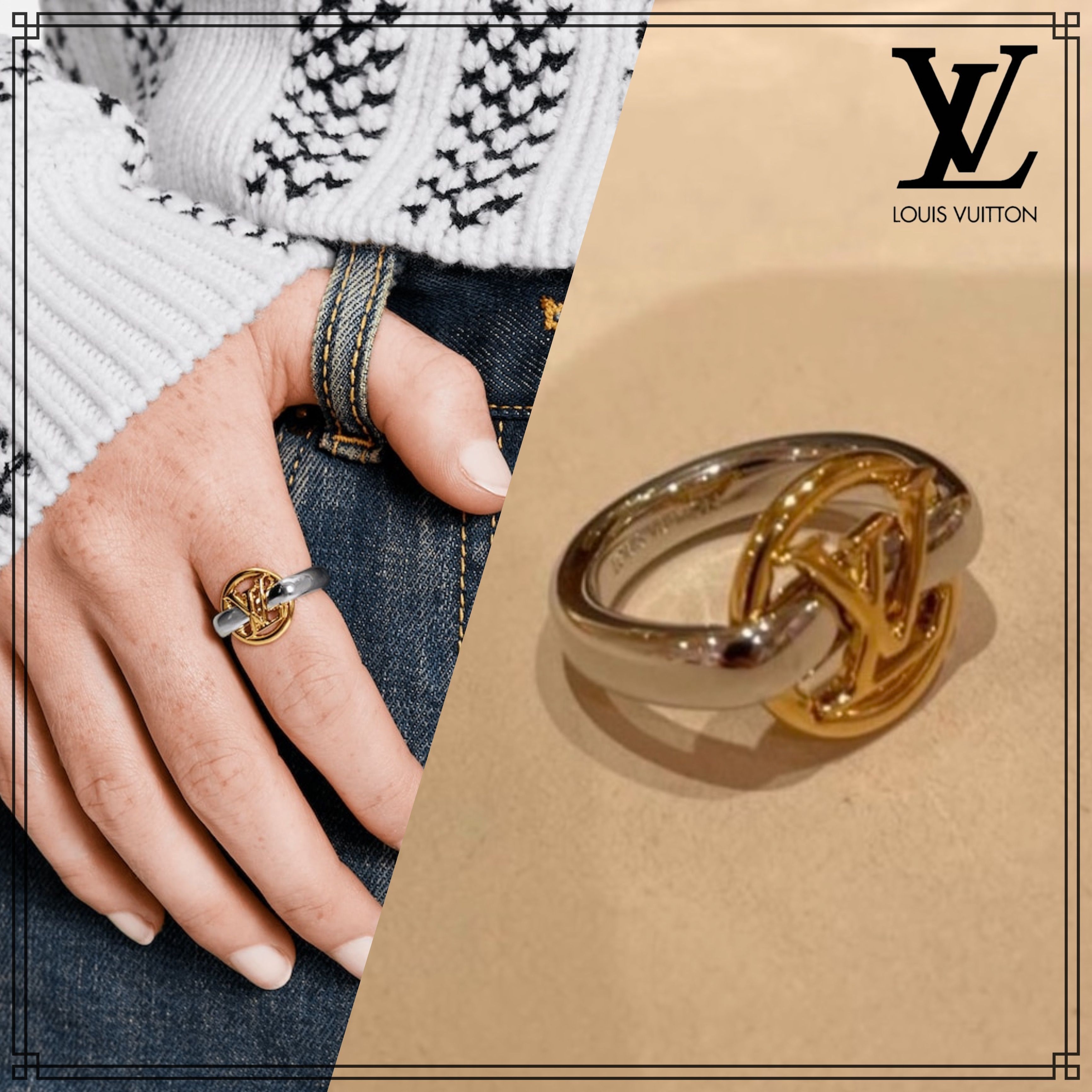 輝くサークルのロゴがポイント♪】ルイヴィトン リング (Louis Vuitton