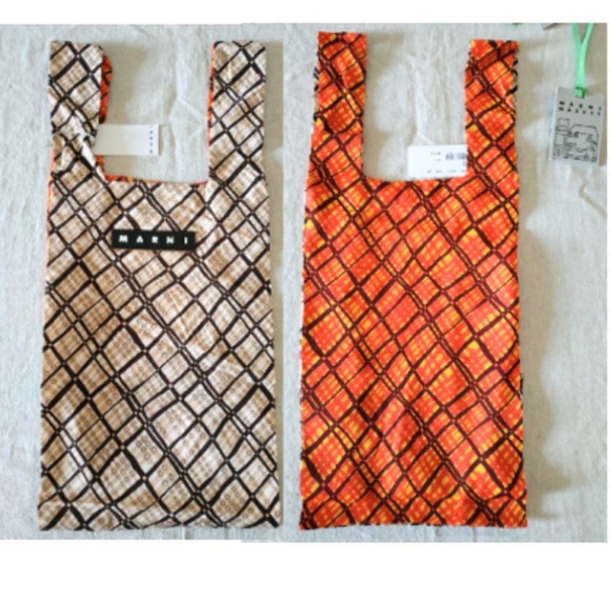 MARNI】MARNI MARKET コンビ柄 ショッピングエコバッグ (MARNI/エコ