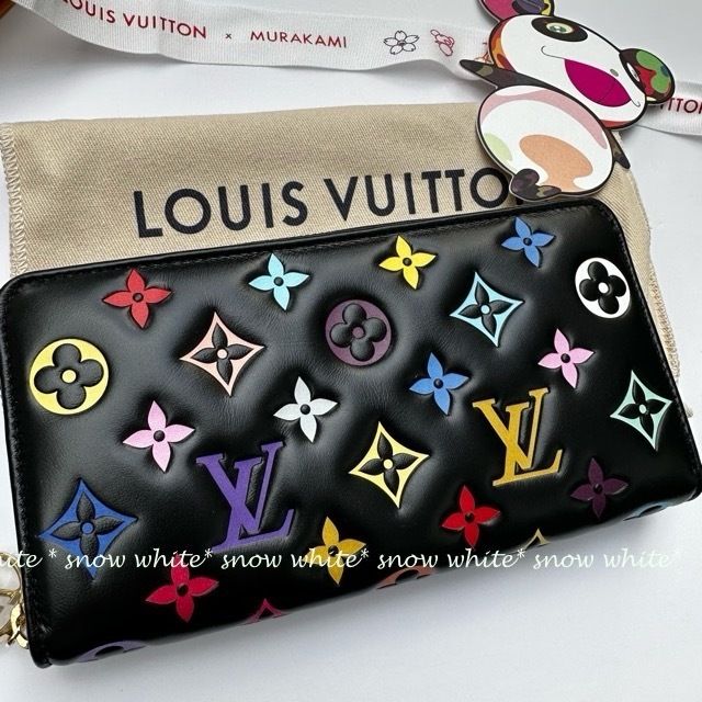 明日着 限定 LV×TM 上質ラムレザー モノグラム ZIPPY 長財布 (Louis