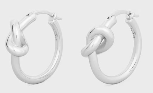 CELINE】セリーヌ ノットスモールフープピアス (CELINE/ピアス