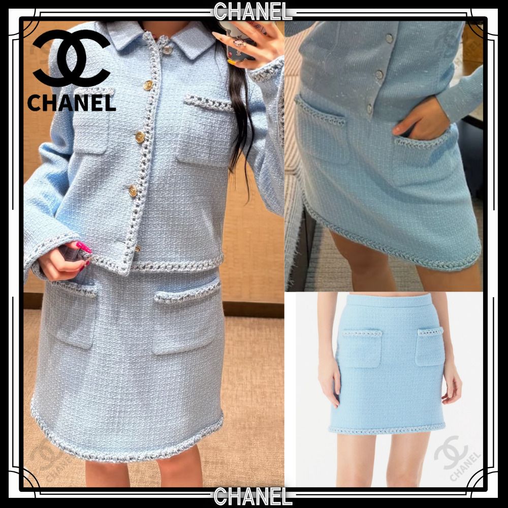 CHANEL スポーツライン スカート 34 CHANEL スポーツライン スカート