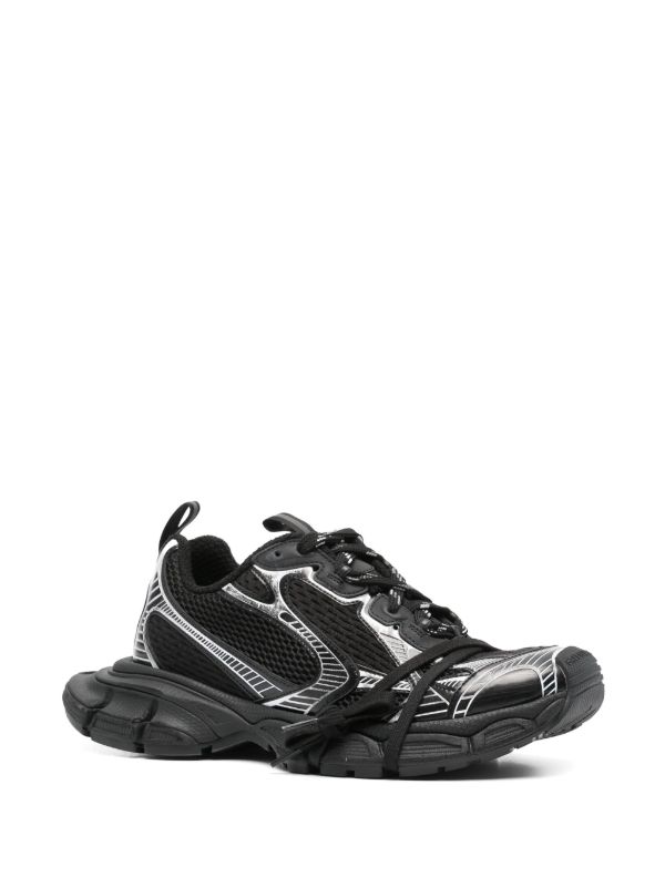 Balenciaga 3XL Panelled Sneakers | Black | FARFETCH GE