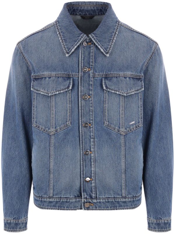 FENDI デニムジャケット | ブルー | FARFETCH JP